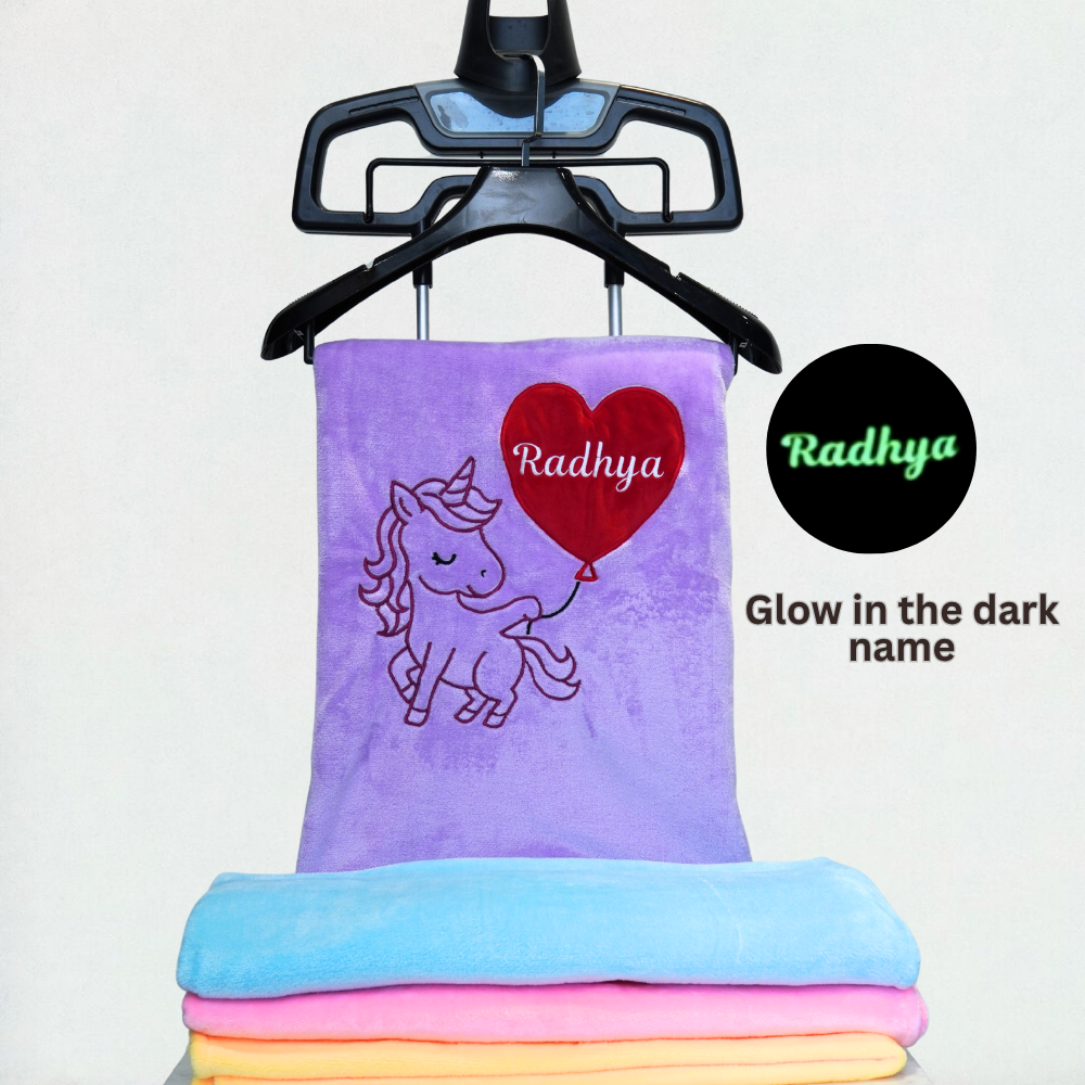 Glow in the Dark Personalized Blanket