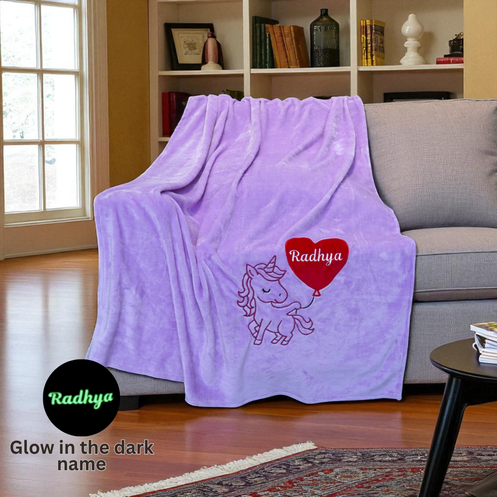 Glow in the Dark Personalized Blanket