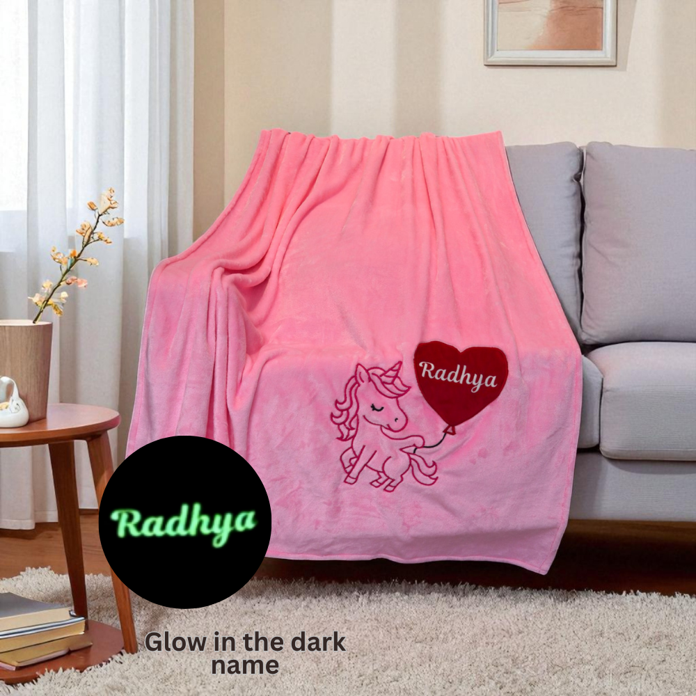 Glow in the Dark Personalized Blanket