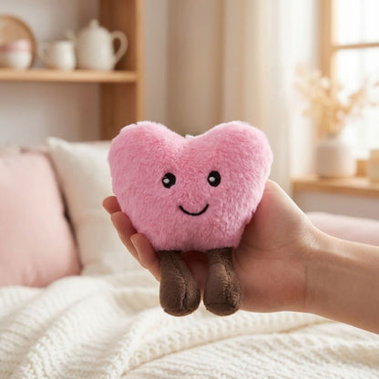 Smiley Heart Plush Bag Charm