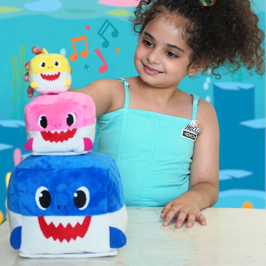 Baby Shark Nesting Sound Cubes | Stackable Musical Toy for Kids (Set of 3)