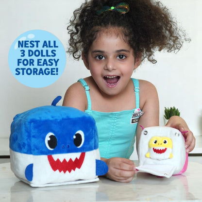 Baby Shark Nesting Sound Cubes | Stackable Musical Toy for Kids (Set of 3)