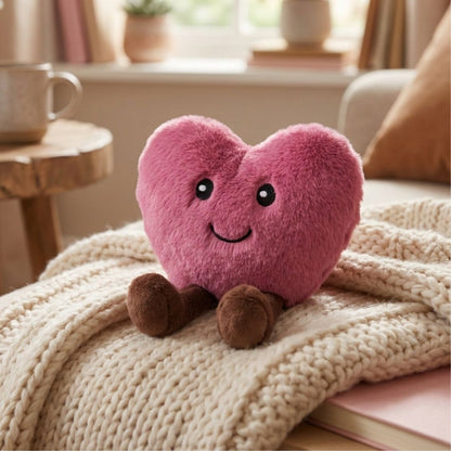 Smiley Heart Plush Bag Charm