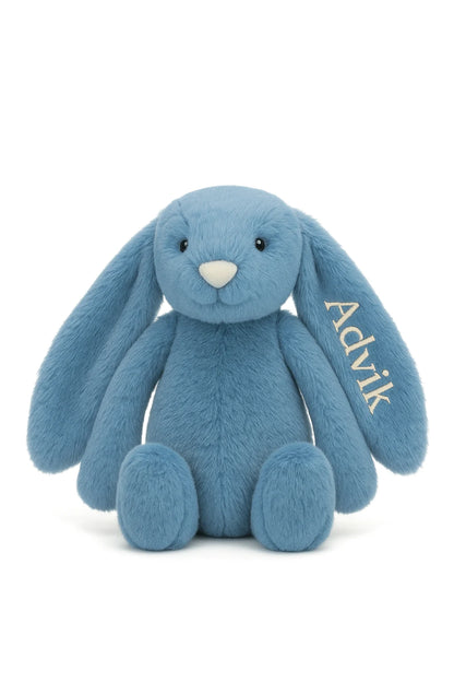 SnowBall personalised bunny soft toy for babies and couples Lazy Baby India