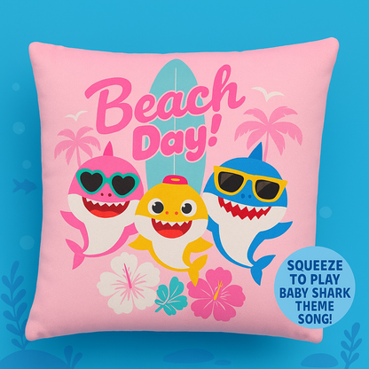 Baby Shark Musical Cushion | Soft Singing Pillow for Kids