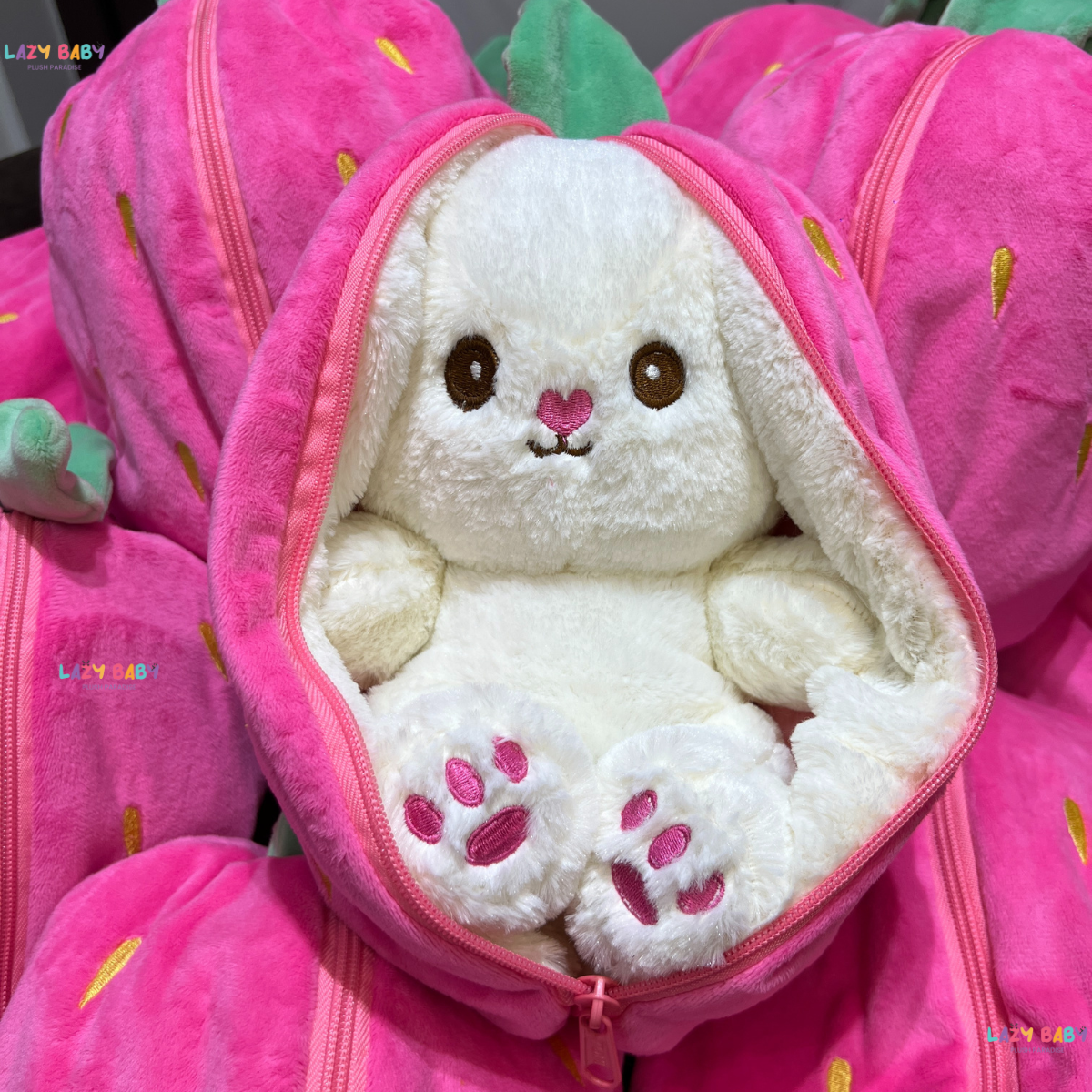 Plush Toy Pillow Reversible Bunny Soft Toy For Kids